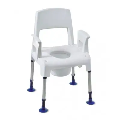 PICO COMMODE CHAISE PERCEE DOUCHE AVEC DOSSIER + ACCOUDOIRS