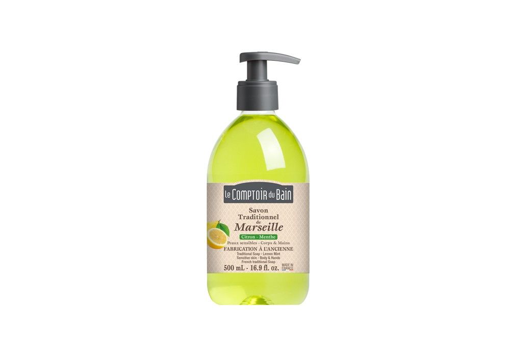 SAVON TRADITIONNEL DE MARSEILLE LIQUIDE 500ML PARFUMÉ SAVON TRADITIONNEL DE MARSEILLE LIQUIDE 500ML PARFUMÉ