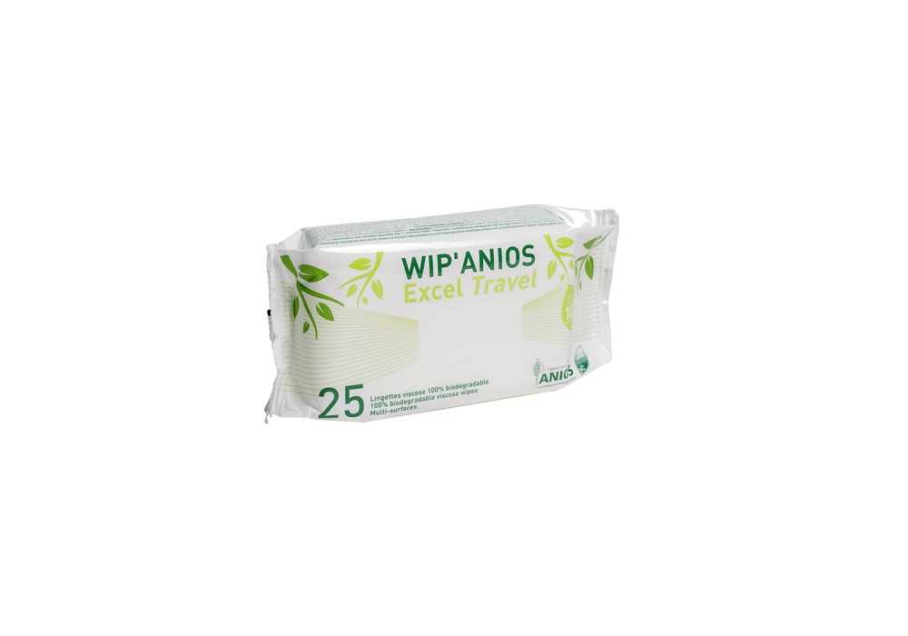 LINGETTES WIP'ANIOS EXCEL TRAVEL - SACHET DE 25 LINGETTES LINGETTES WIP'ANIOS EXCEL TRAVEL - SACHET DE 25 LINGETTES