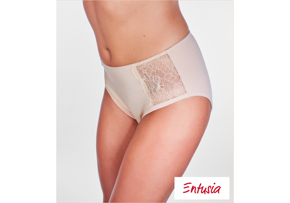 Culotte femme taille haute en pur coton