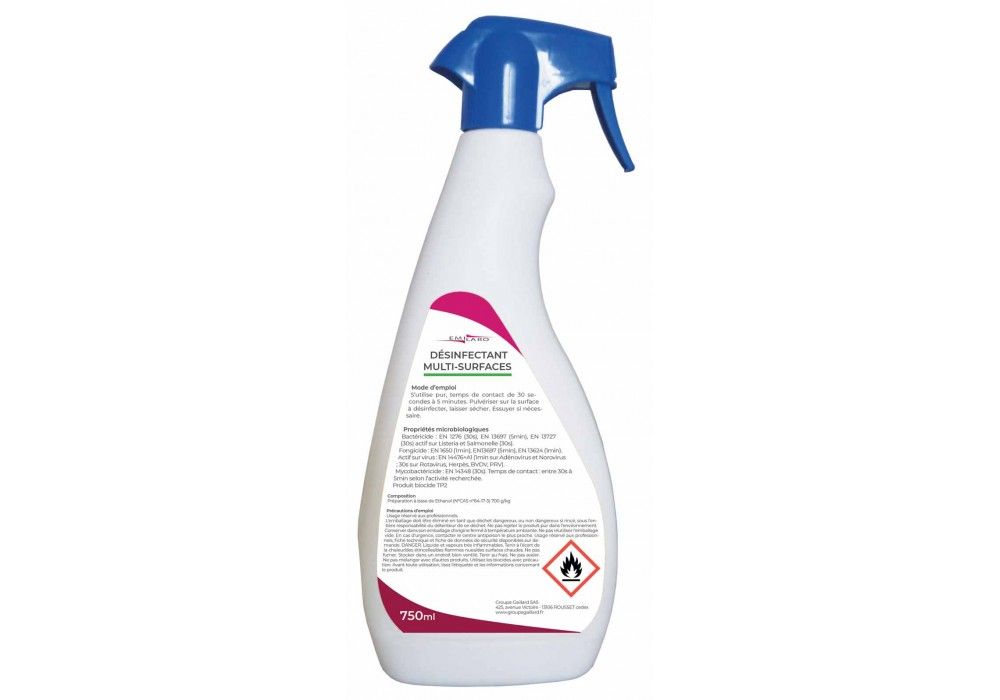 Spray désinfectant multi surface Emilabo au meilleur prix