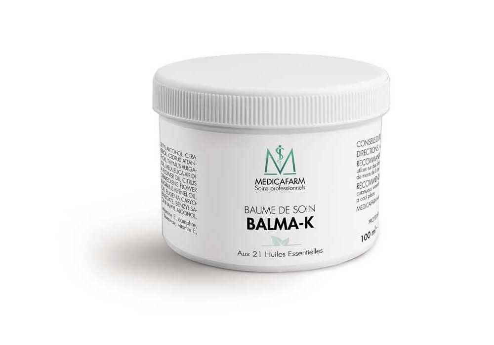 Baume de soin balma-k aux 21 huiles essentielles « chaleur douce» - pot 100 ml Baume de soin balma-k aux 21 huiles essentielles « chaleur douce» - pot 100 ml