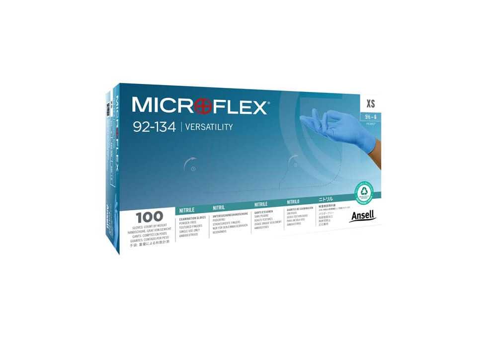 Gant nitrile Microflex® 92-134 Versatility Ansell au meilleur prix